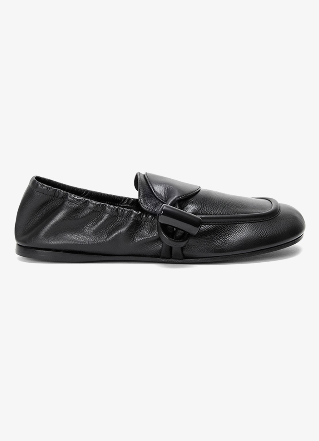LOEWE Toggle loafer van kalfsleer - voorkant zwart