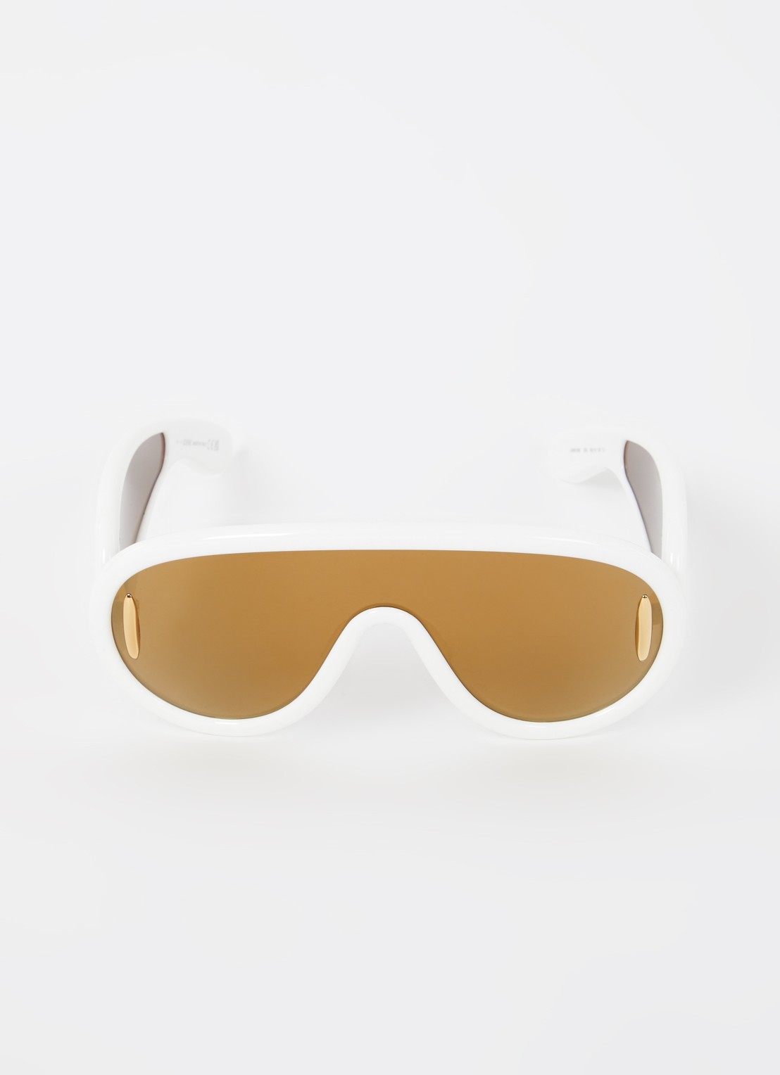 LOEWE Wave Mask zonnebril LW40108I - detail 3 wit
