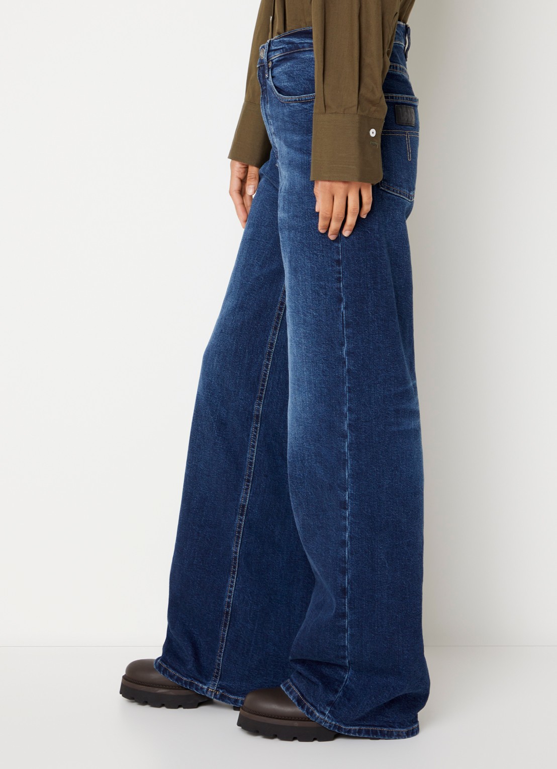 Lois High waist straight leg jeans met steekzakken - detail 2 indigo