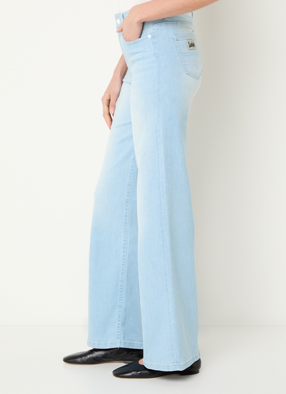 Lois Hypersoft high waist flared jeans met steekzakken - detail 2 indigo