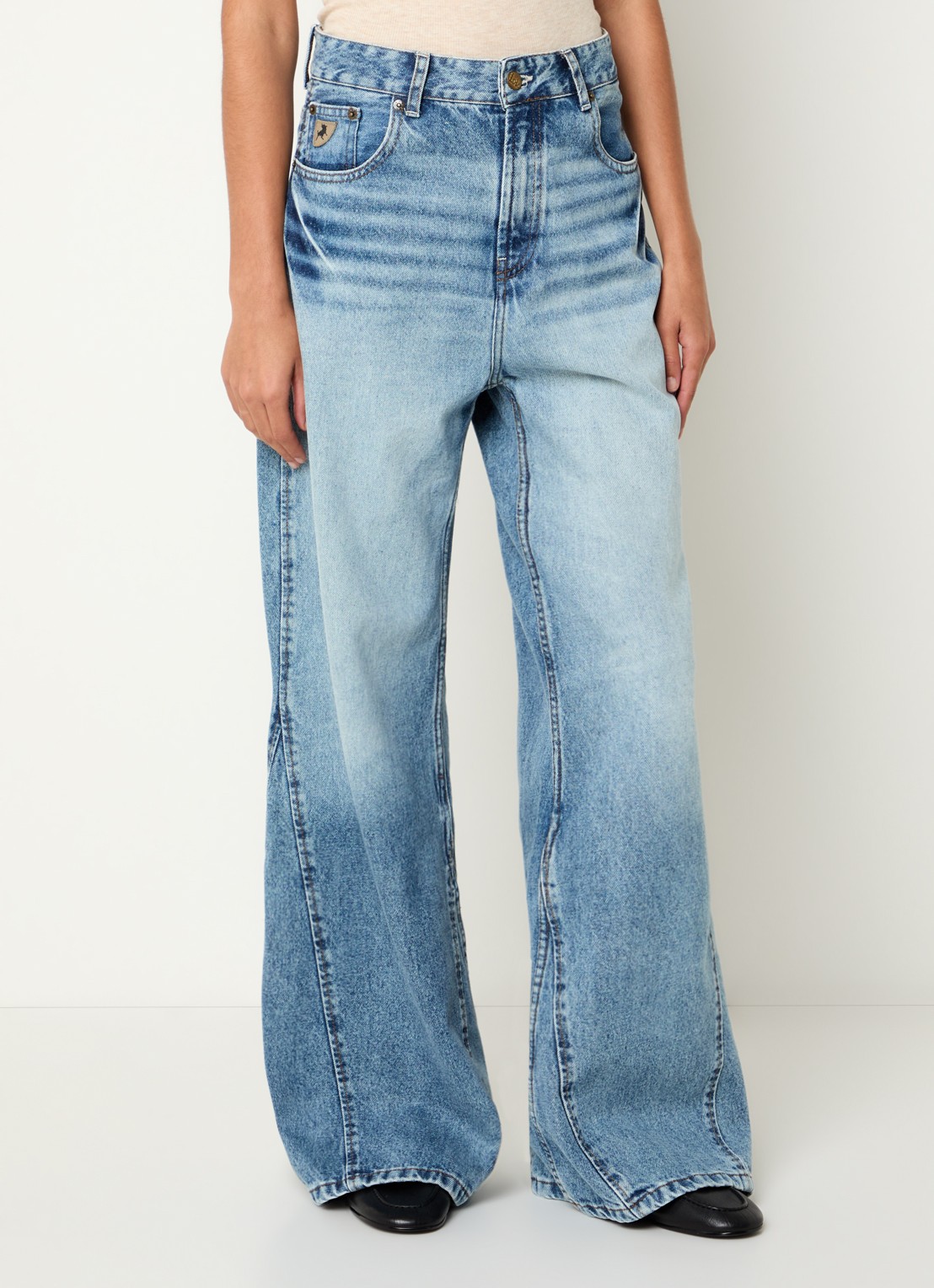 Lois Skater high waist flared fit jeans met steekzakken - detail 4 jeans