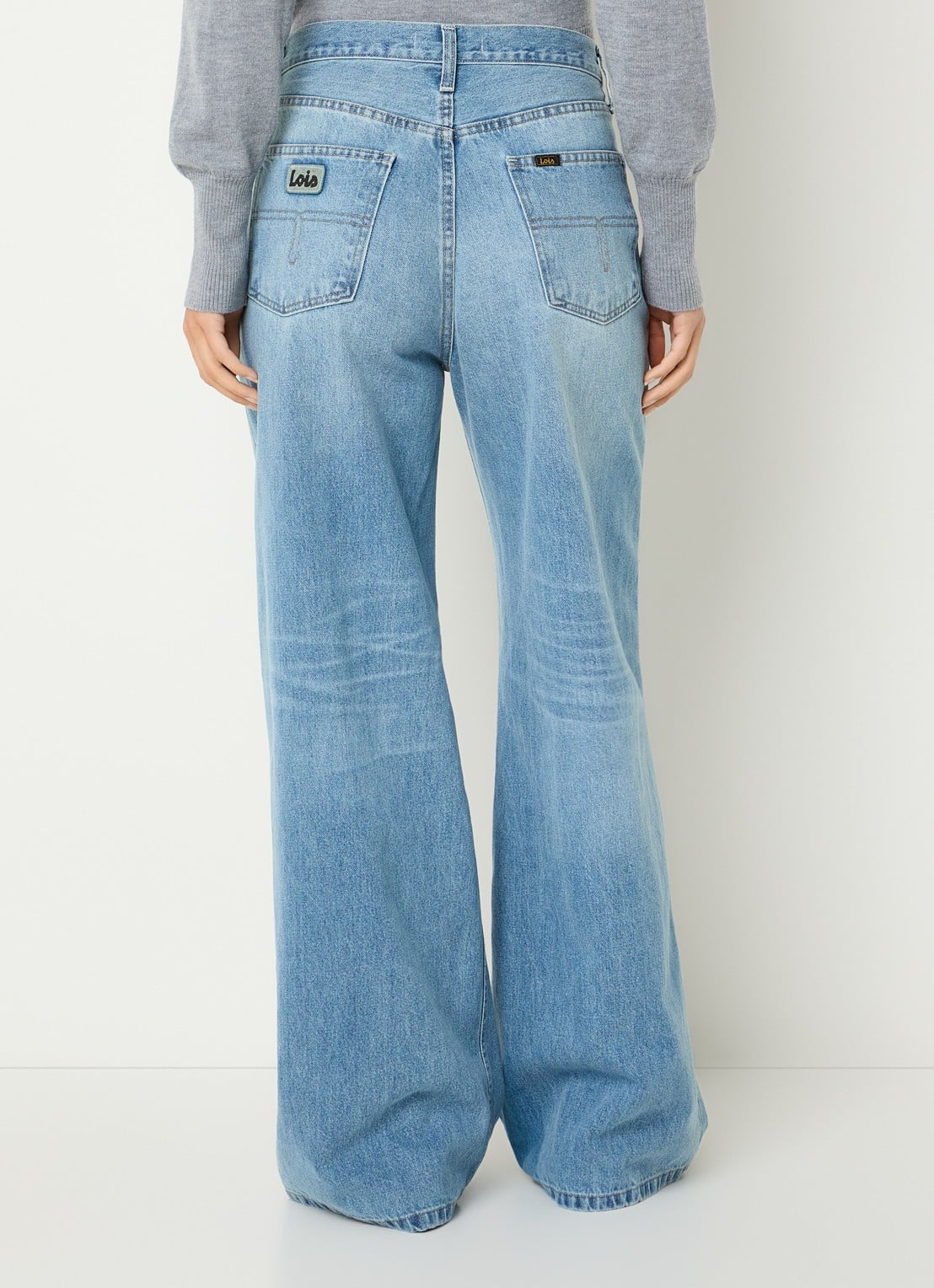 Lois Skater Loose-Z mid waist loose fit jeans met steekzakken - achterkant 5 jeans