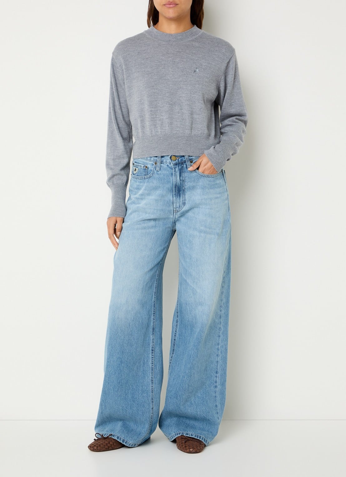 Lois Skater Loose-Z mid waist loose fit jeans met steekzakken - voorkant 2 jeans
