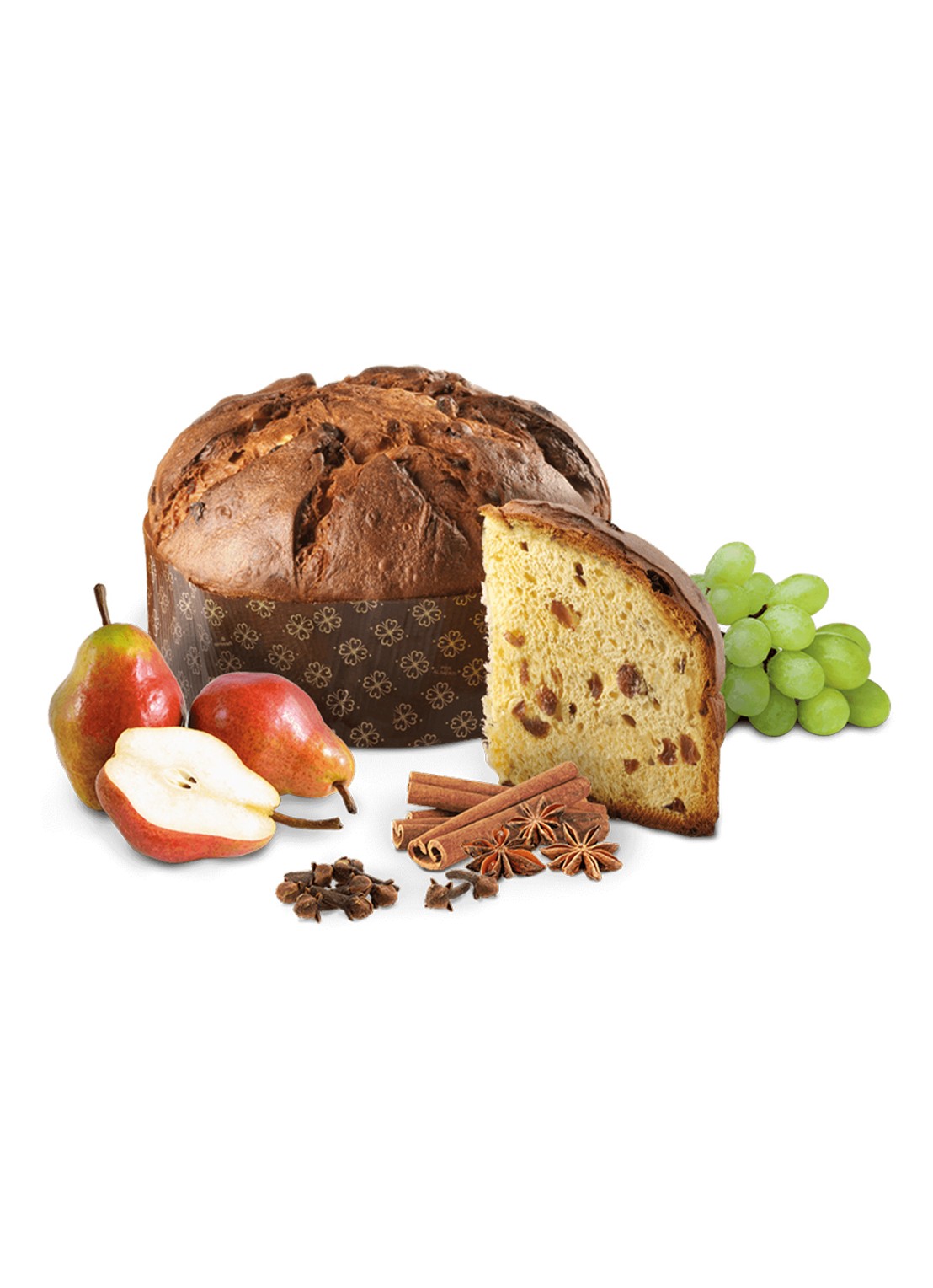 Loison Noël panettone 750 gram - voorkant 2 beige
