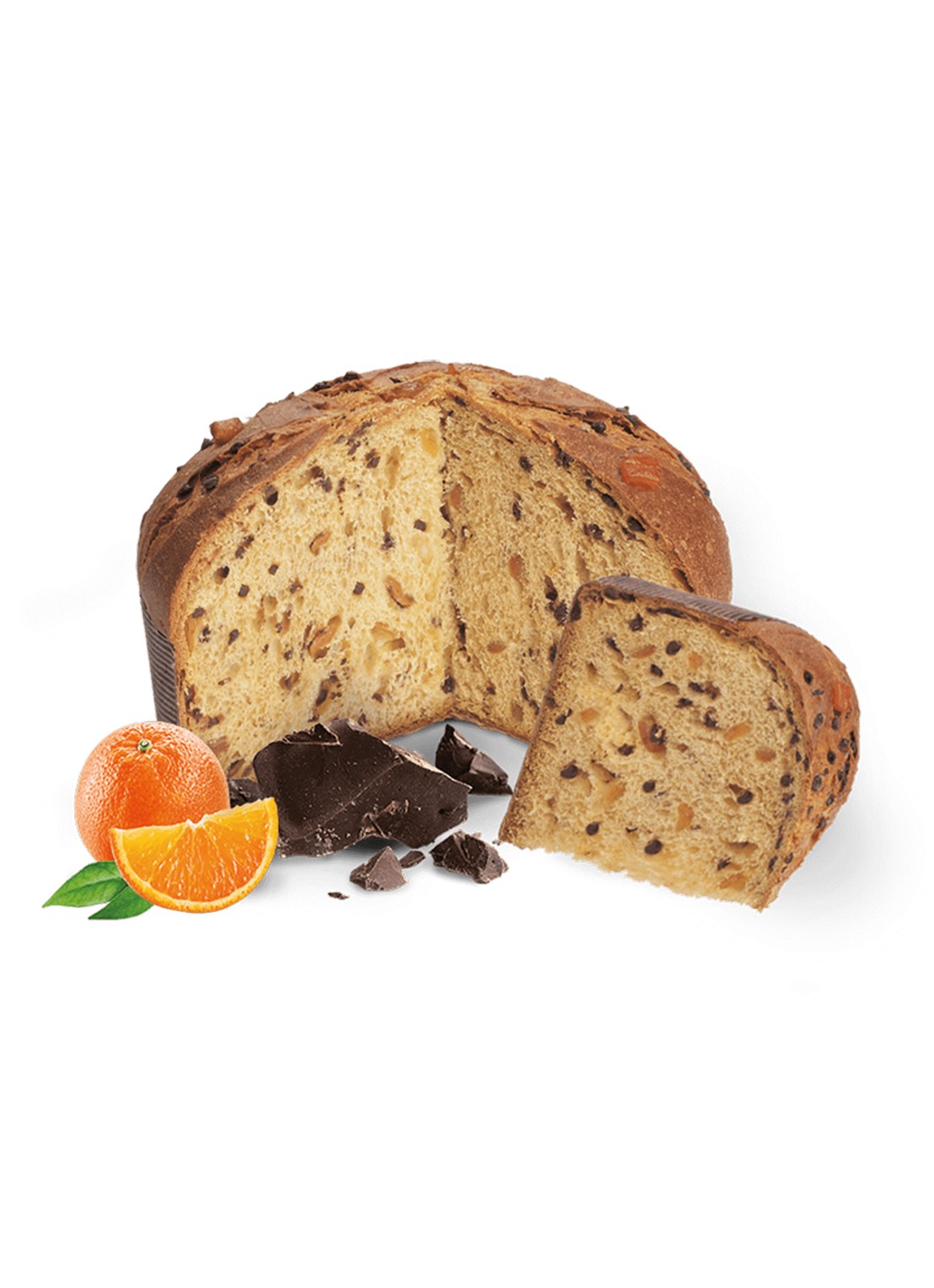 Loison Royal Orange & Chocolate panettone 1000 gram - voorkant 3 beige