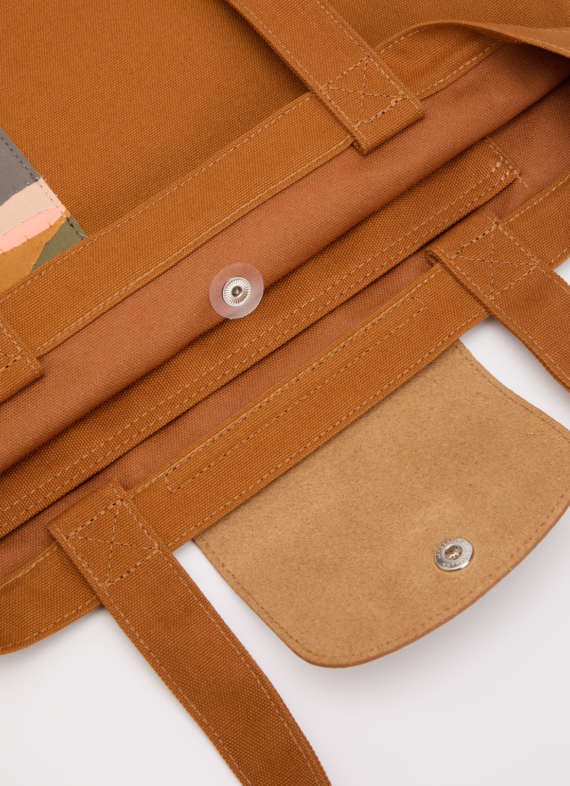 Longchamp Caroline Hélain x Longchamp schoudertas M met leren details - detail 3 cognac