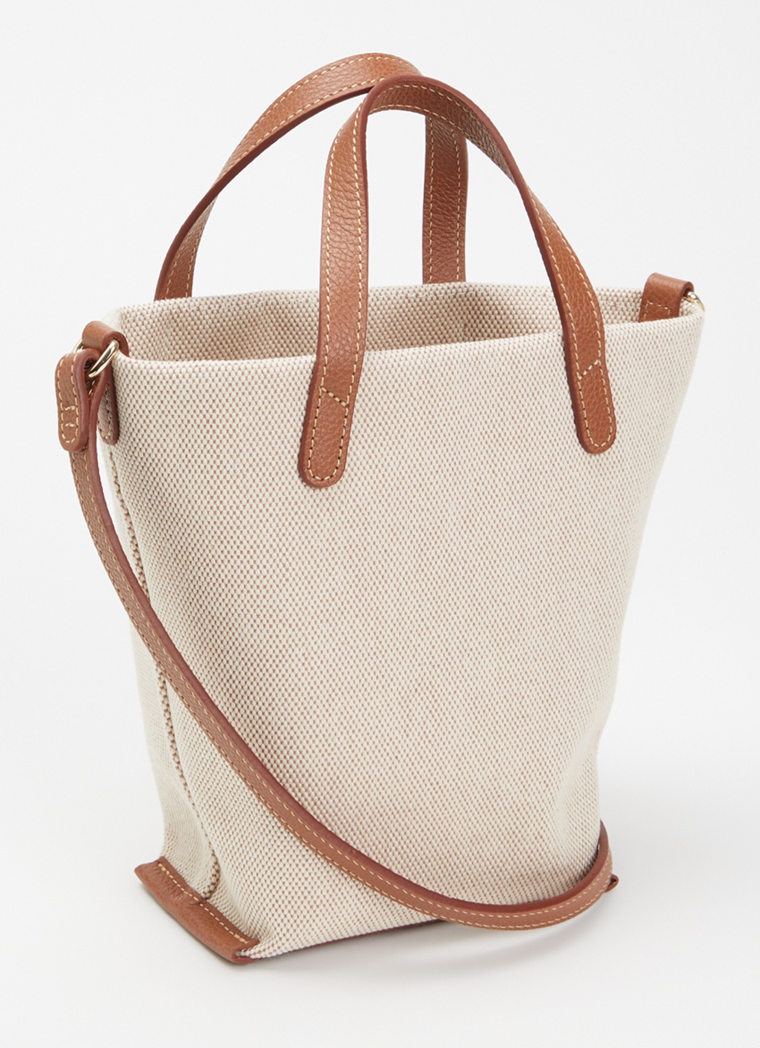 Longchamp Complice crossbodytas S met leren details - achterkant beige