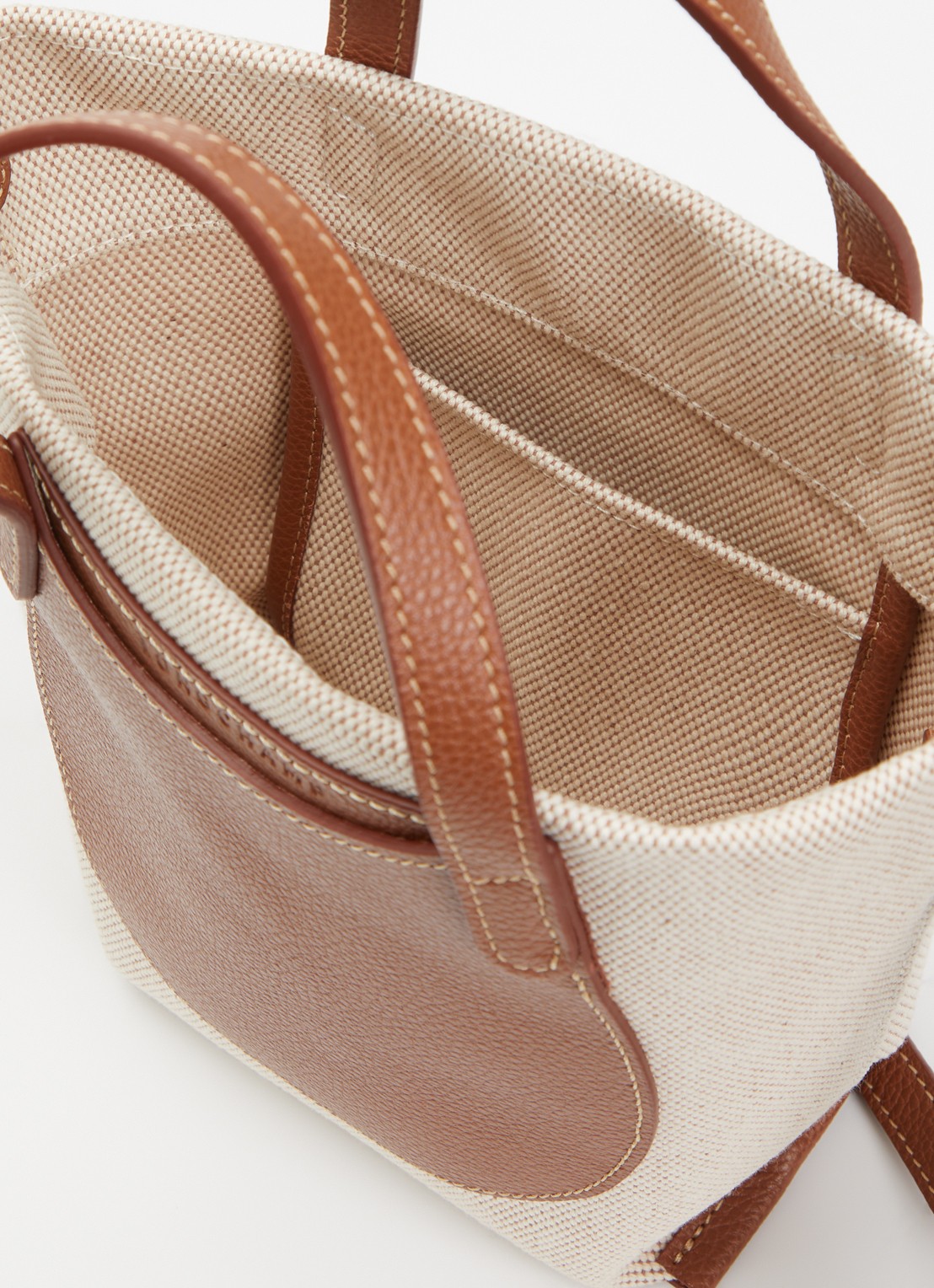 Longchamp Complice crossbodytas S met leren details - detail 2 beige