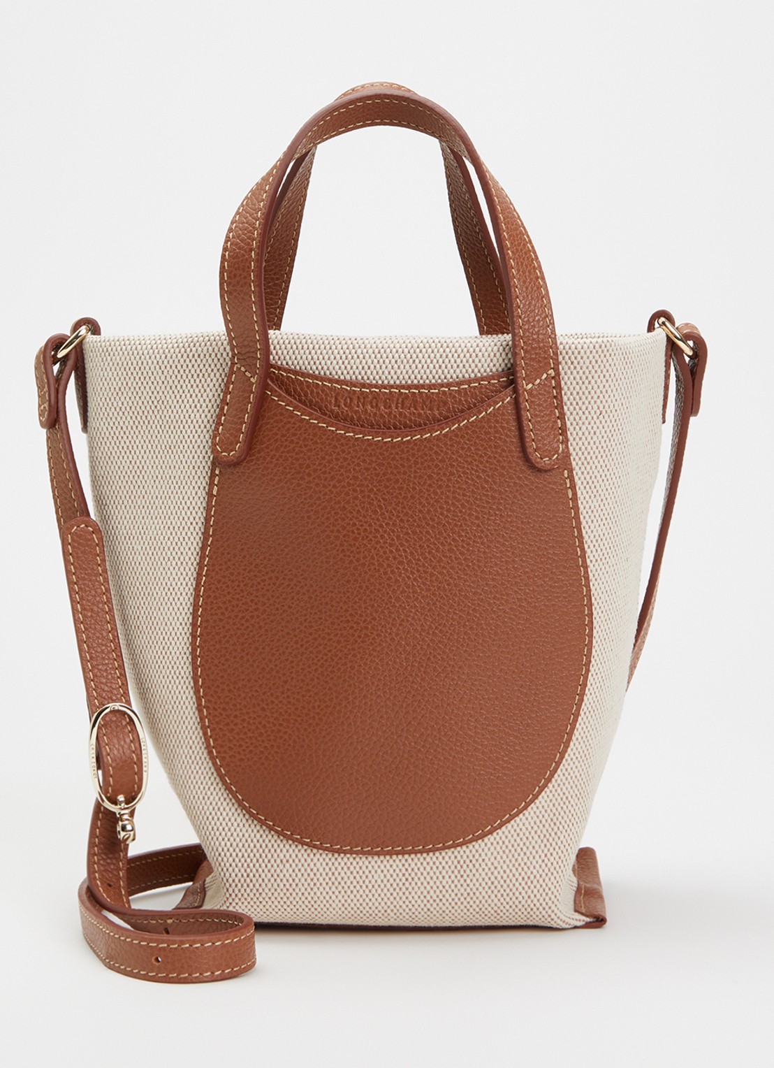 Longchamp Complice crossbodytas S met leren details - voorkant 5 beige