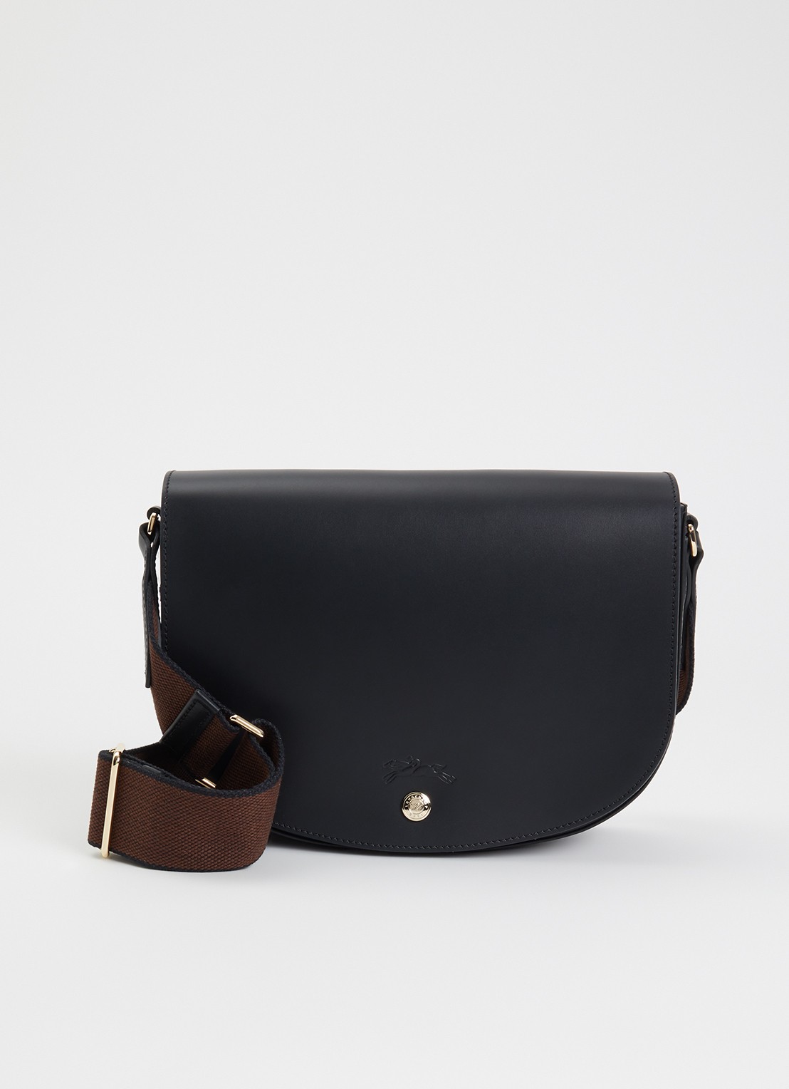 Longchamp Épure crossbodytas M van kalfsleer - voorkant 5 zwart