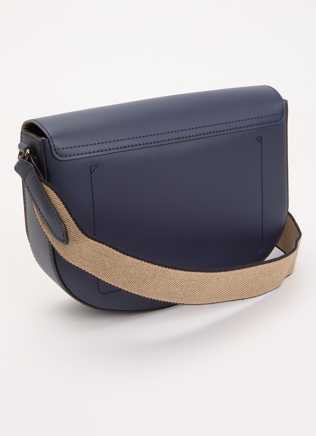 Longchamp Épure crossbodytas M van kalfsleer - achterkant donkerblauw