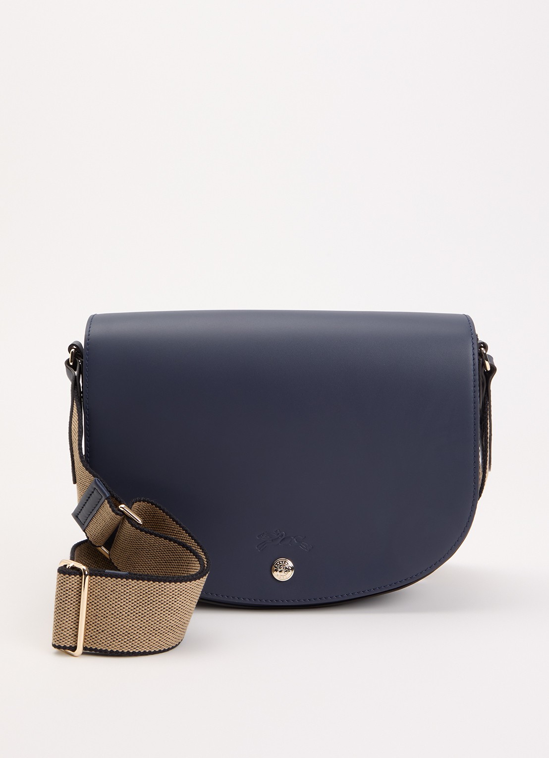 Longchamp Épure crossbodytas M van kalfsleer - voorkant 2 donkerblauw