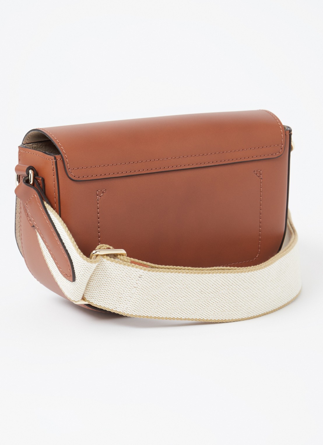 Longchamp Épure crossbodytas S van kalfsleer - achterkant 5 cognac