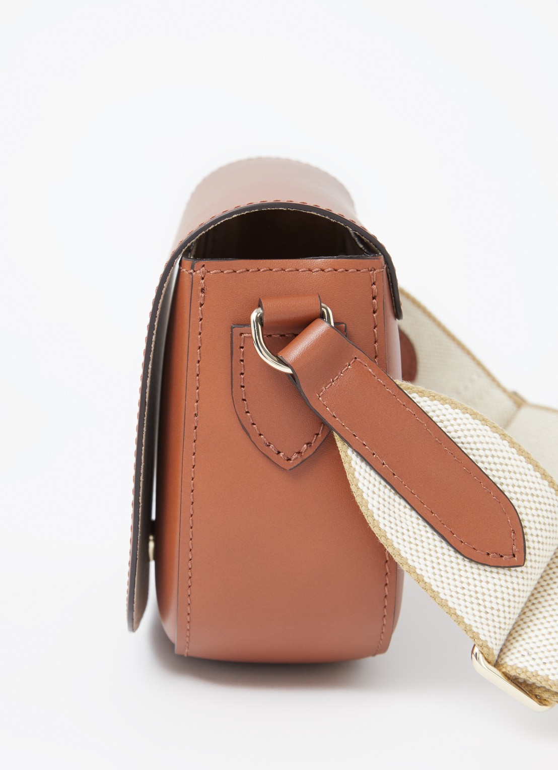 Longchamp Épure crossbodytas S van kalfsleer - detail 2 cognac