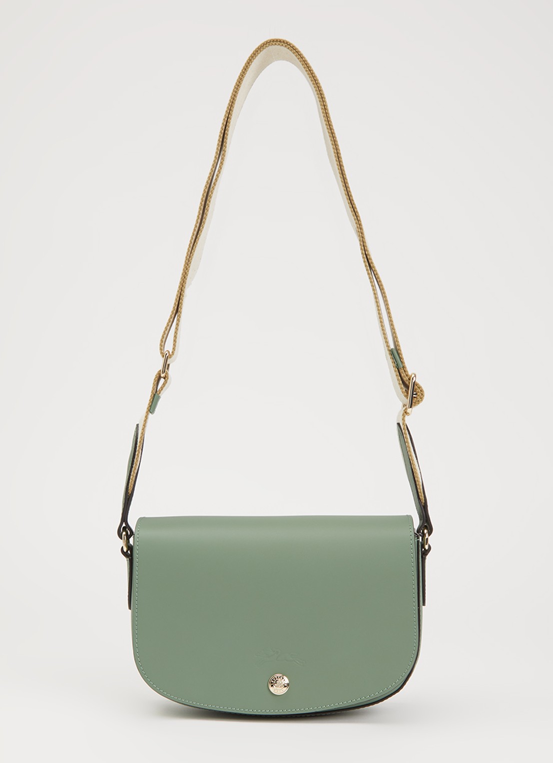 Longchamp Épure crossbodytas S van kalfsleer - voorkant 4 groen