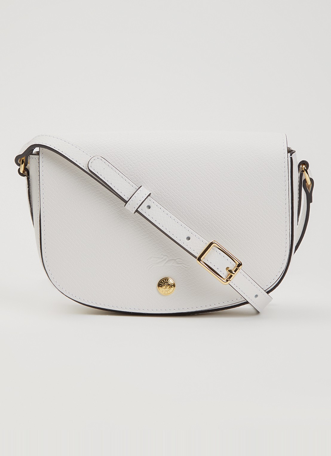 Longchamp Épure crossbodytas S van leer - voorkant wit