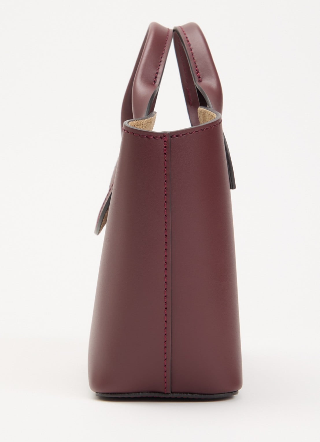 Longchamp Épure crossbodytas XS van kalfsleer met afneembare schouderriem - detail 6 bordeauxrood