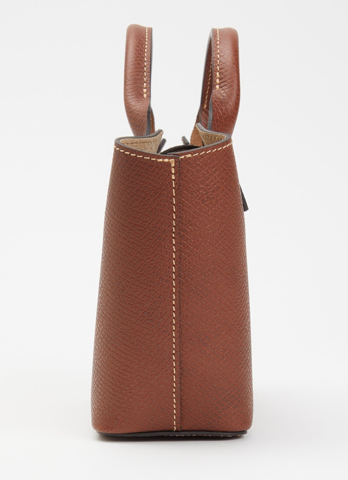 Longchamp Épure crossbodytas XS van leer met afneembare schouderriem - detail 2 roodbruin