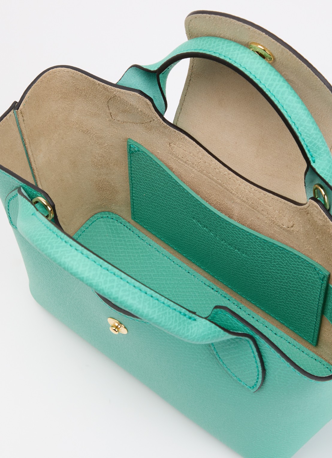 Longchamp Épure crossbodytas XS van leer met afneembare schouderriem - detail 3 mint