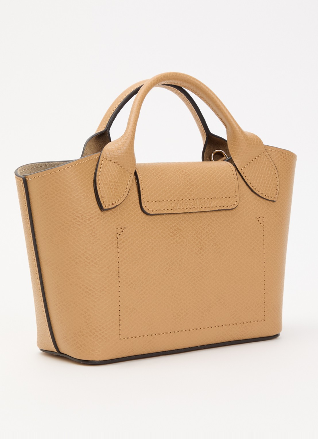 Longchamp Épure crossbodytas XS van leer met afneembare schouderriem - achterkant 5 taupe