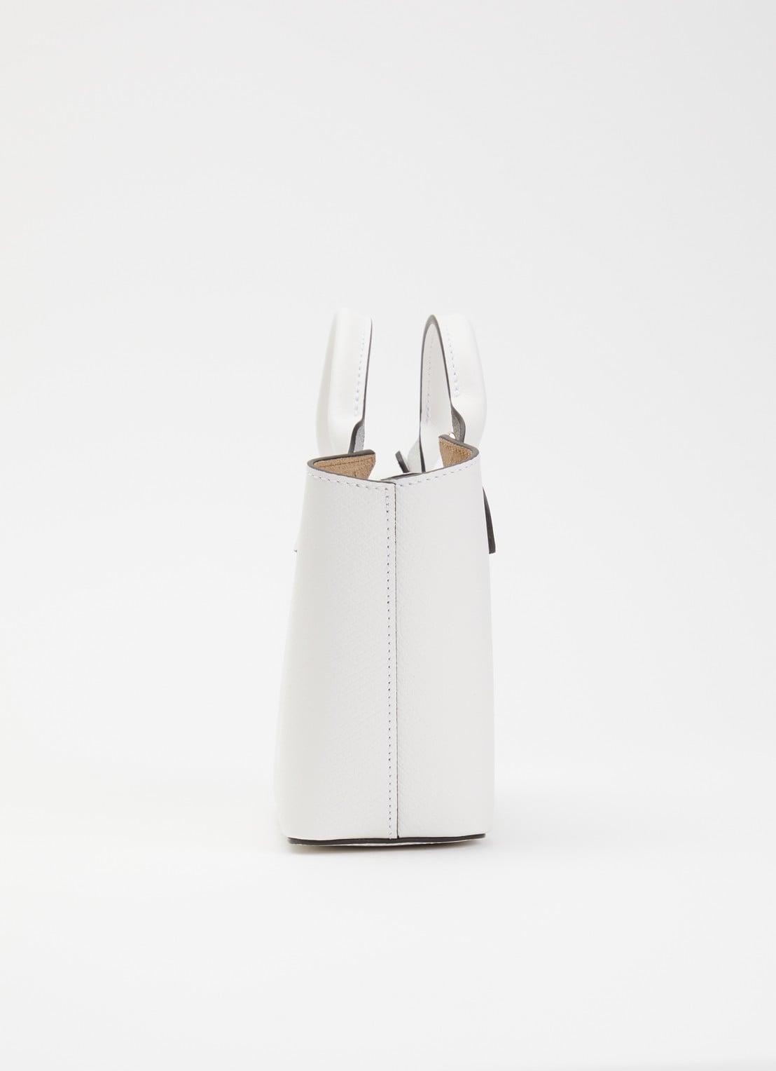 Longchamp Èpure handtas van leer met afneembare schouderriem - detail 2 wit