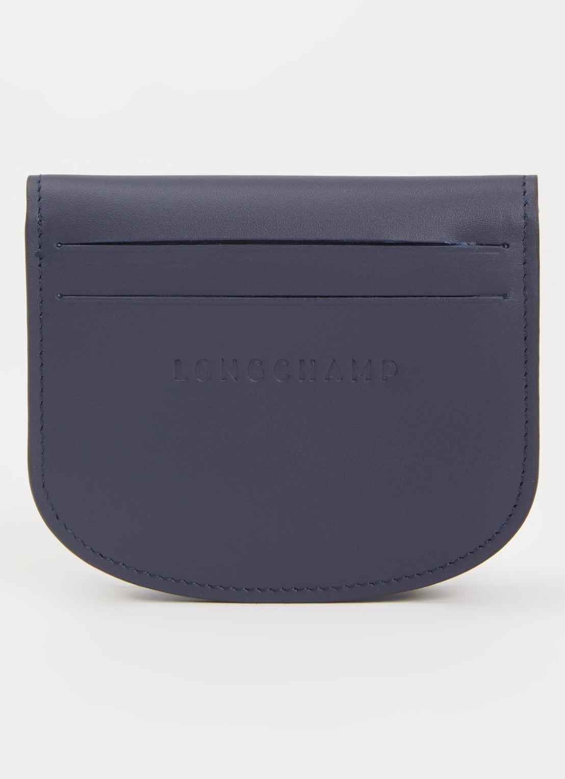 Longchamp Épure pasjeshouder van leer - detail 3 donkerblauw
