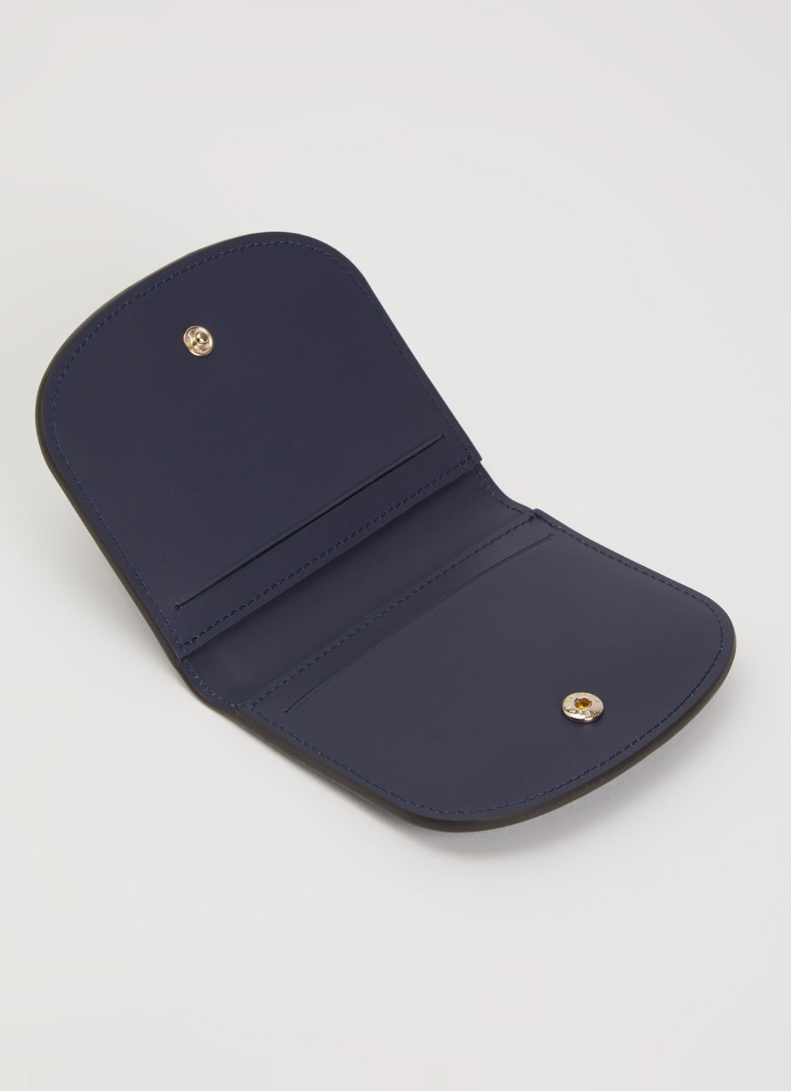 Longchamp Épure pasjeshouder van leer - voorkant 2 donkerblauw