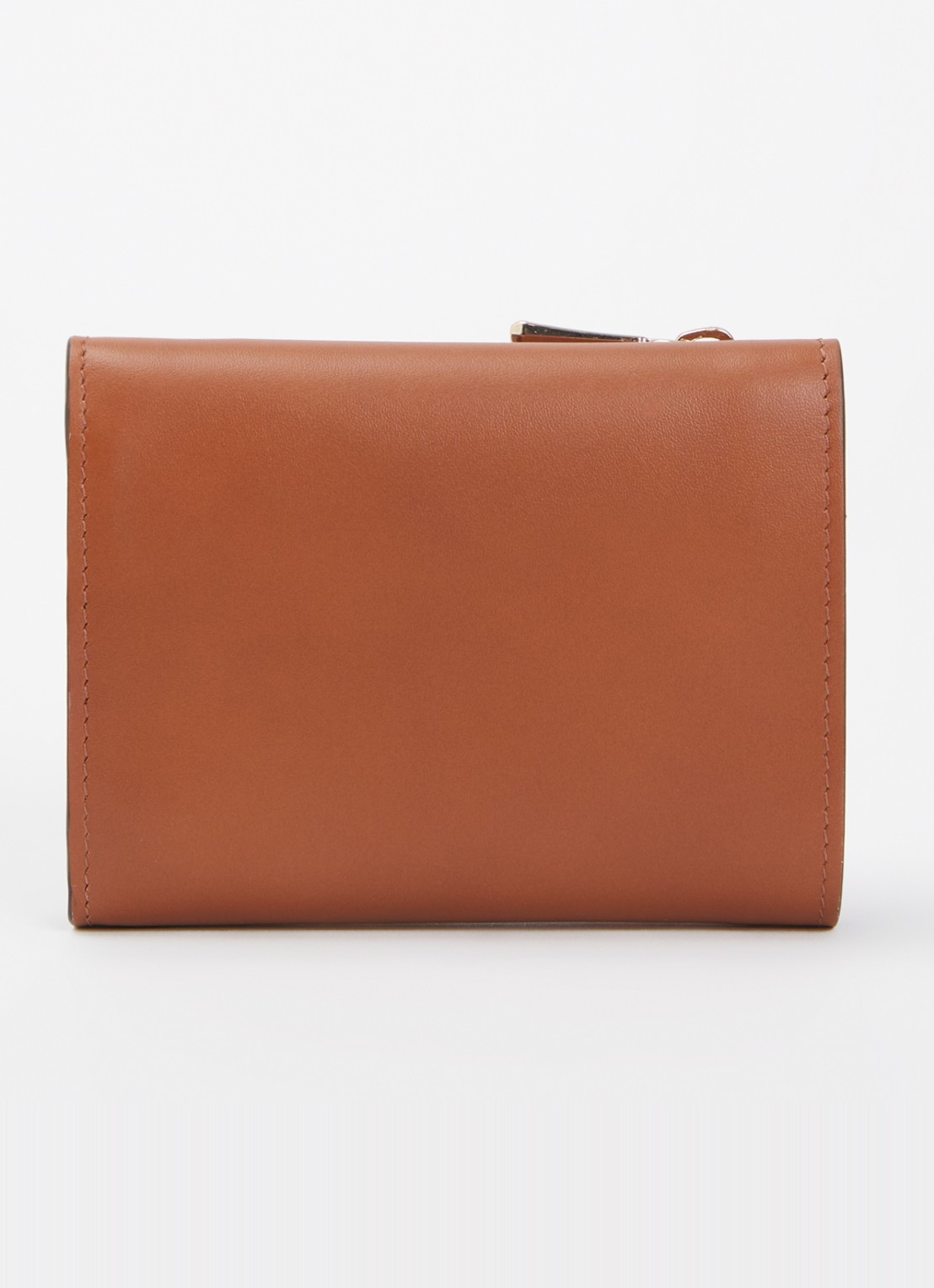 Longchamp Épure portemonnee van leer - achterkant 3 cognac