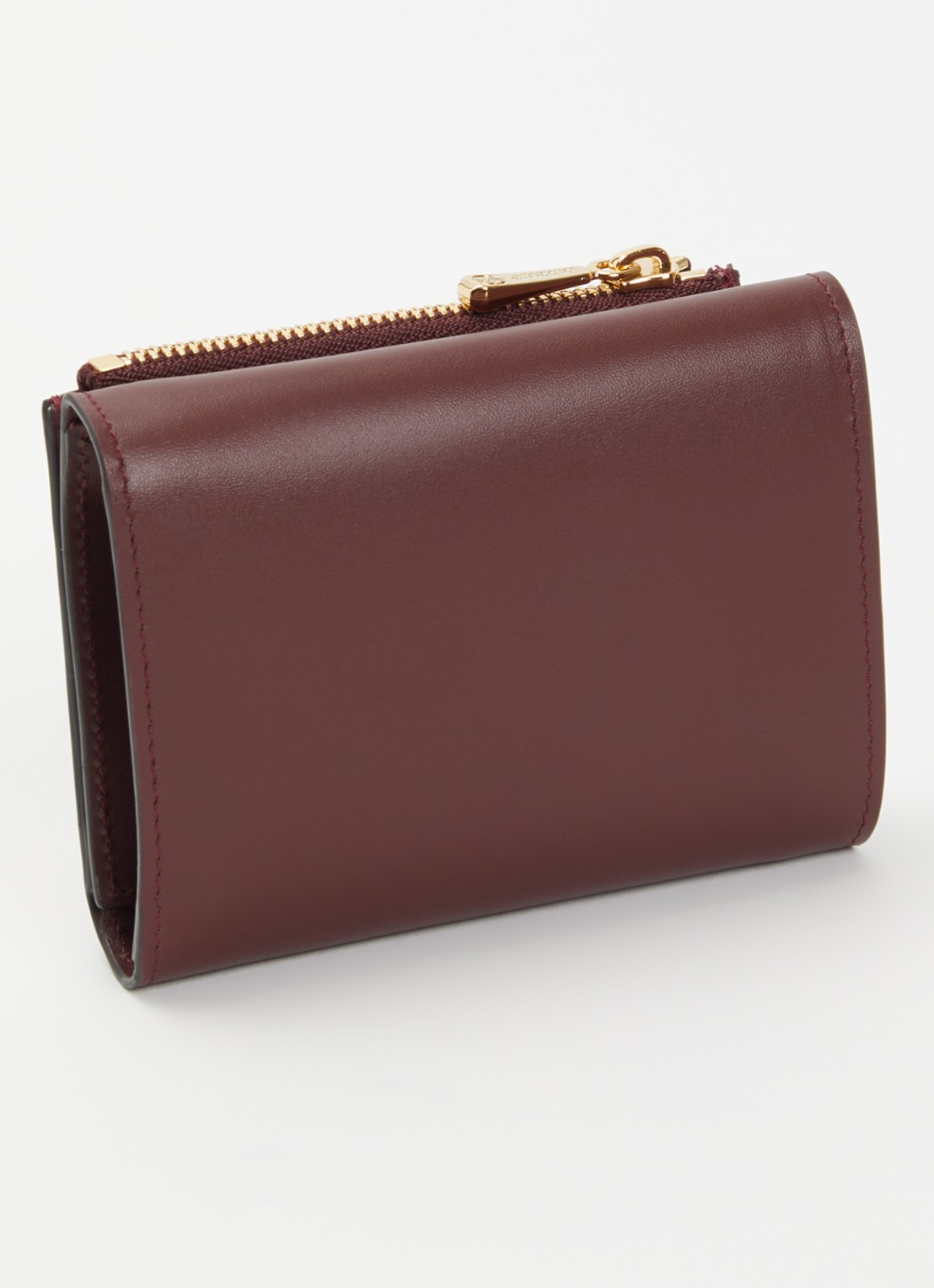 Longchamp Épure portemonnee van leer - voorkant 2 bordeauxrood