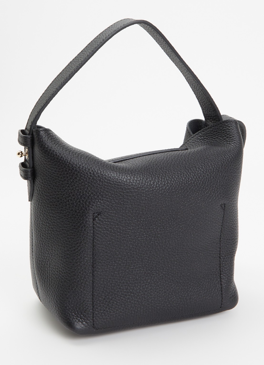 Longchamp Le Cadence schoudertas S van leer - achterkant 4 parelmoer