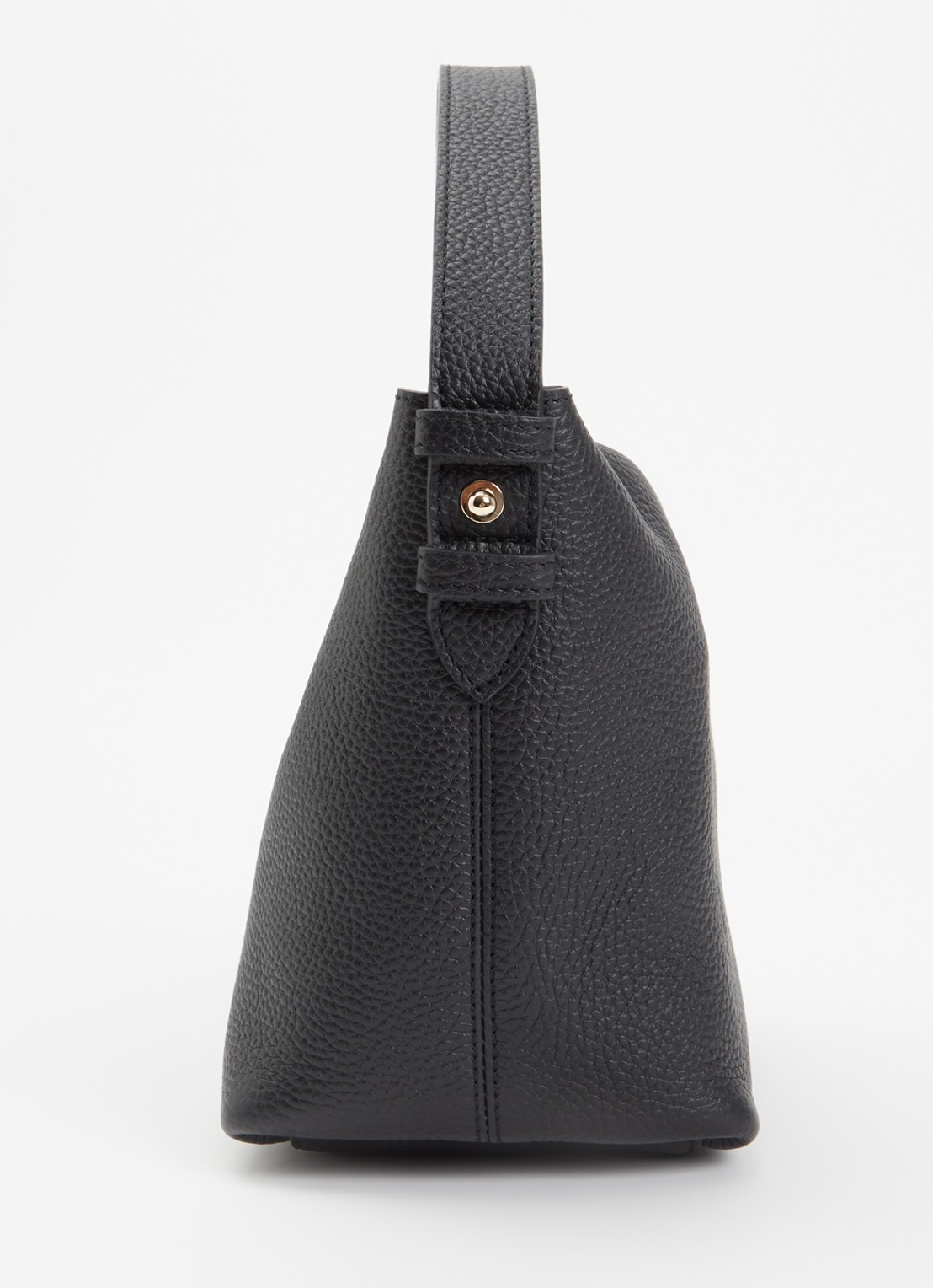 Longchamp Le Cadence schoudertas S van leer - detail 2 parelmoer
