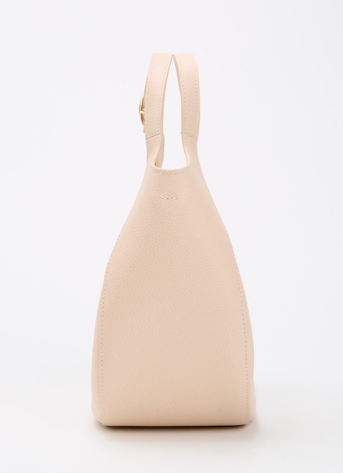 Longchamp Le Foulonné handtas S van leer met afneembare schouderriem - detail 3 creme