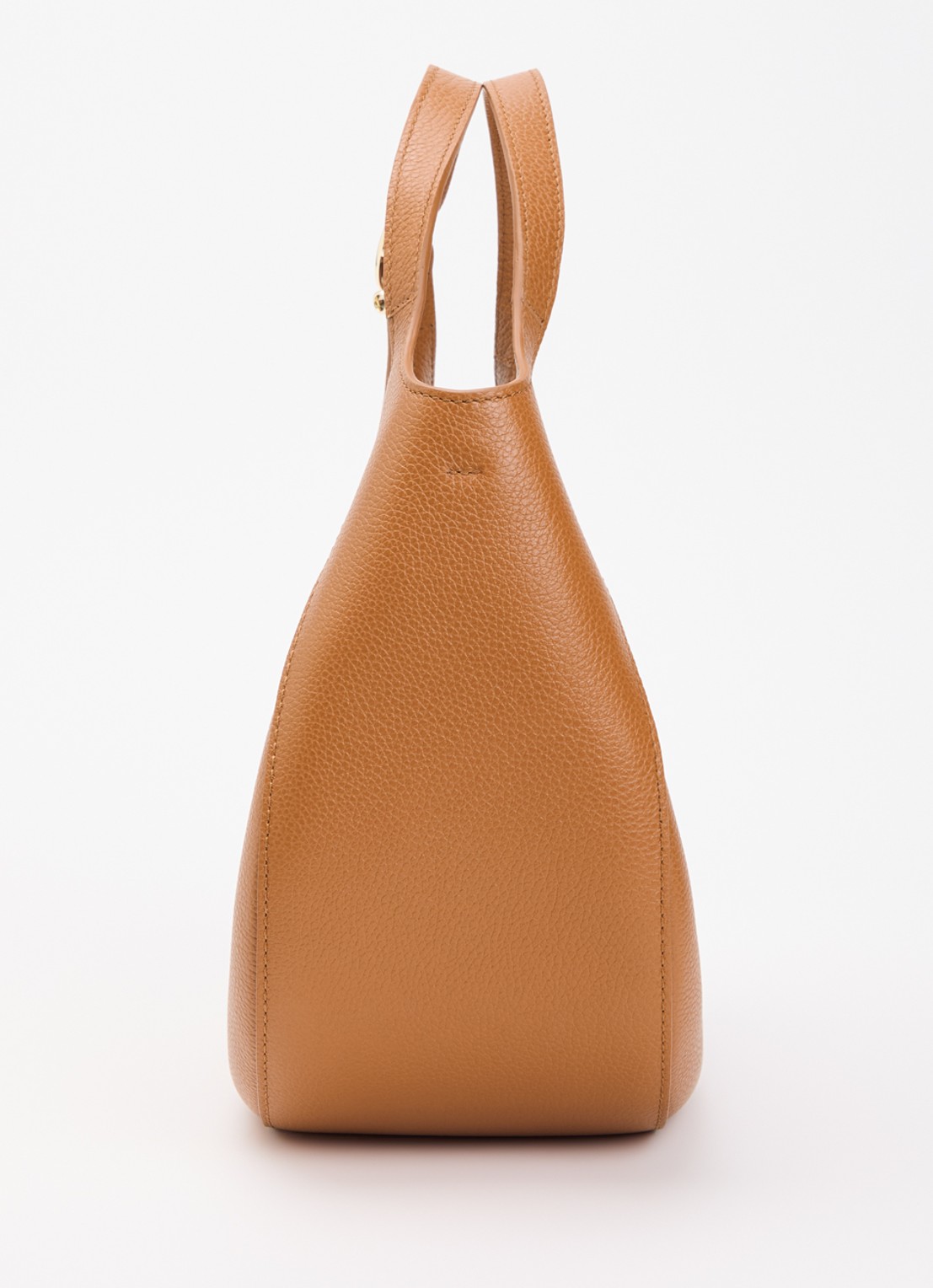 Longchamp Le Foulonné handtas S van leer met afneembare schouderriem - detail 3 camel