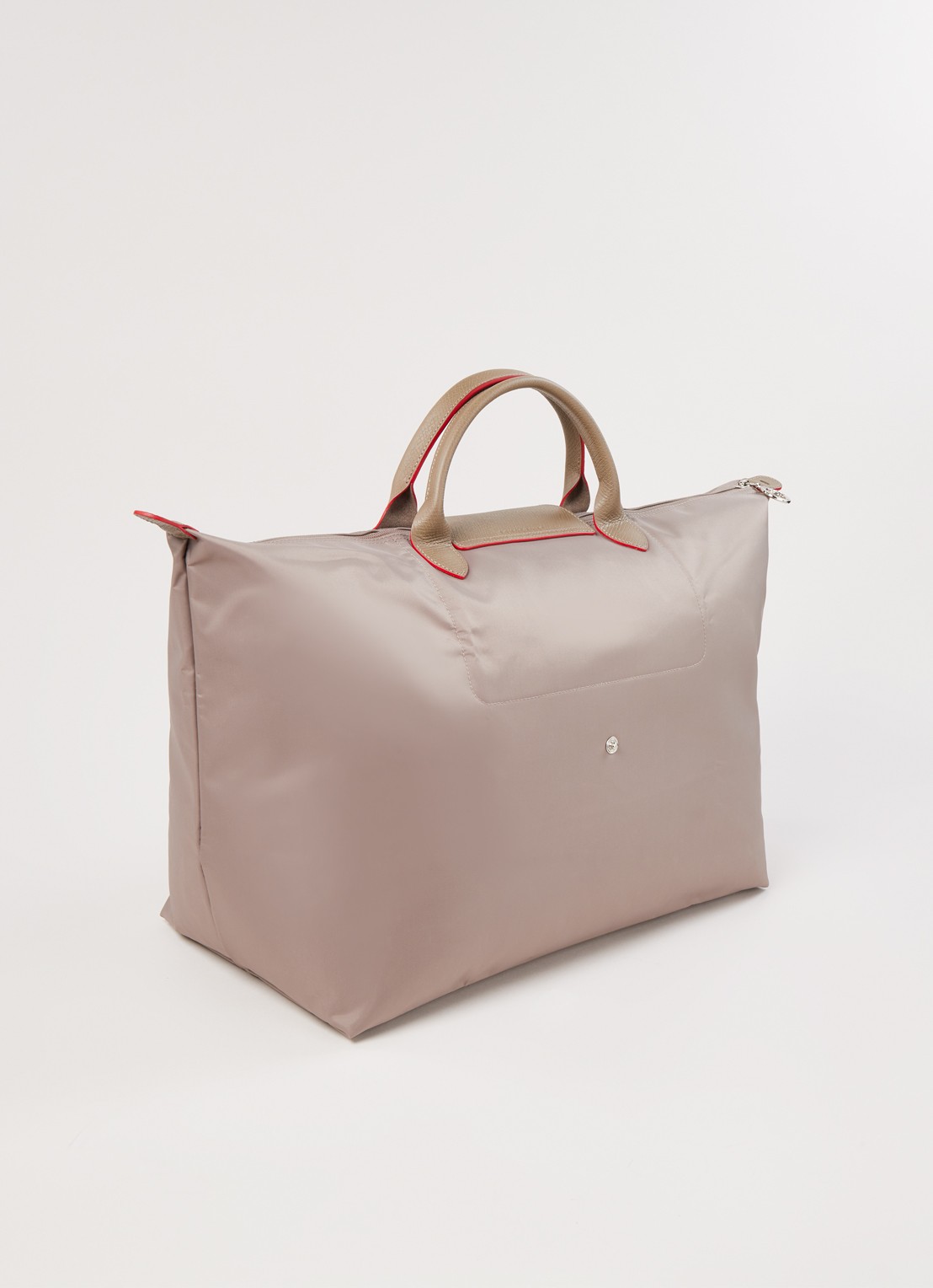 Longchamp Le Pliage Club reistas L met leren details - detail lever