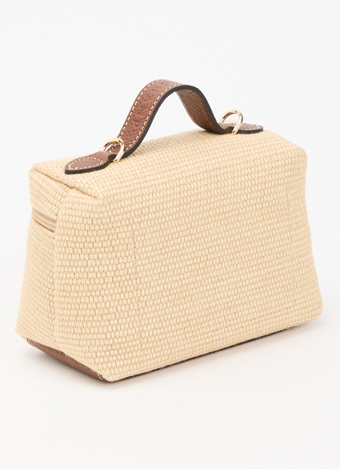 Longchamp  Le Pliage Collection crossbodytas XS met leren details en afneembare schouderriem - achterkant 5 bruin