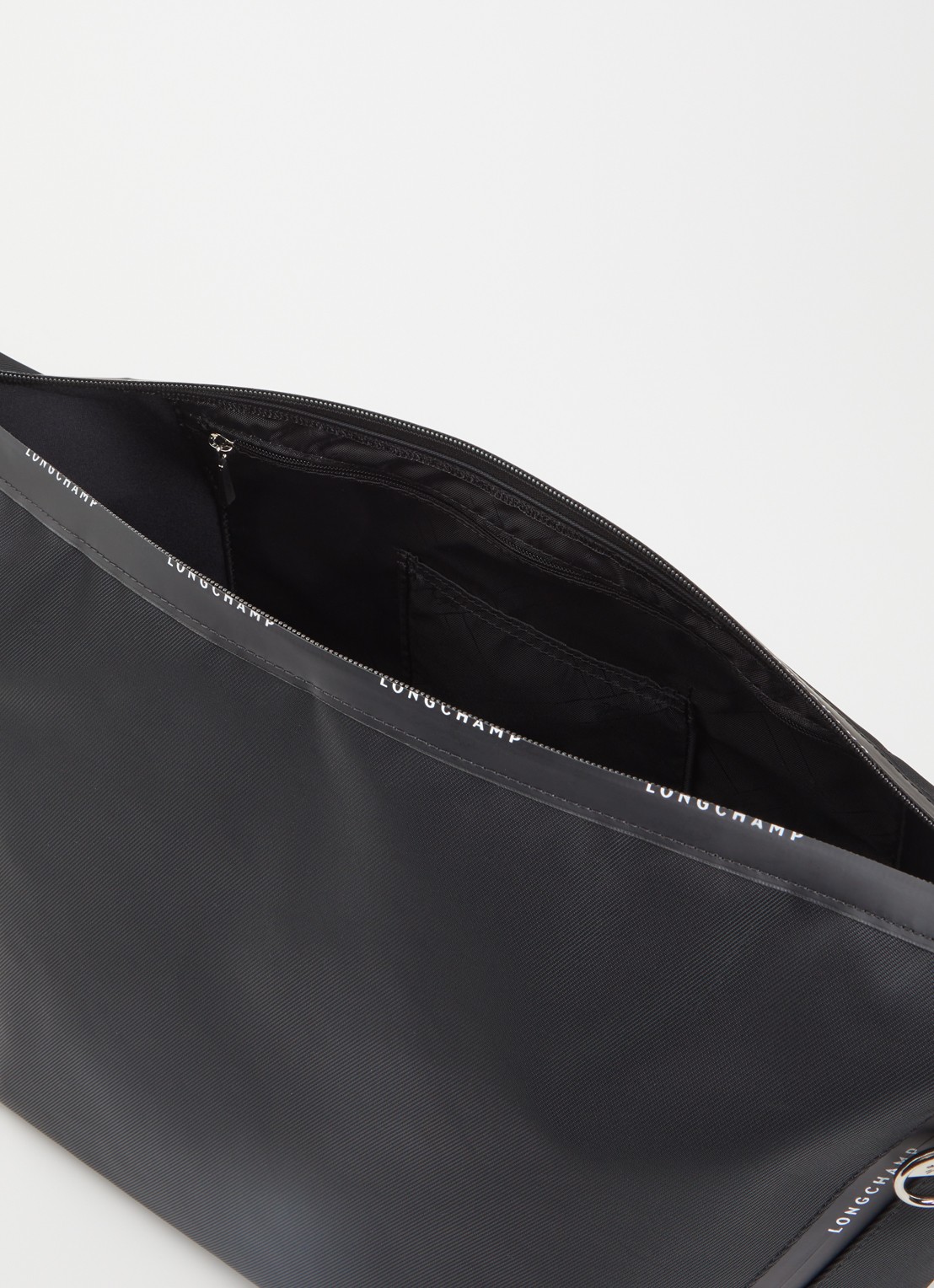Longchamp Le Pliage Energy crossbodytas M van canvas met afneembare schouderriem - detail 4 zwart