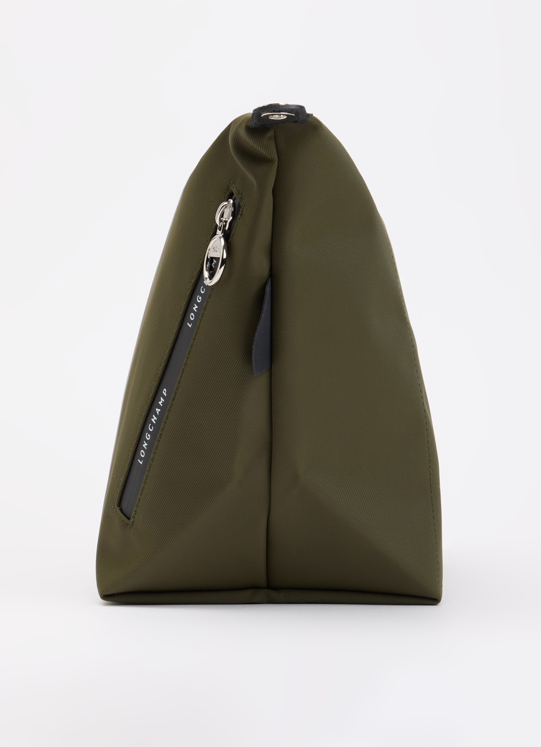 Longchamp Le Pliage Energy crossbodytas M van canvas met afneembare schouderriem - detail 2 legergroen