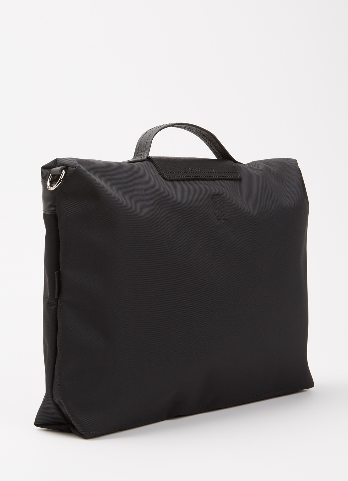 Longchamp Le Pliage Energy handtas met leren details en 15-inch laptopvak - achterkant zwart
