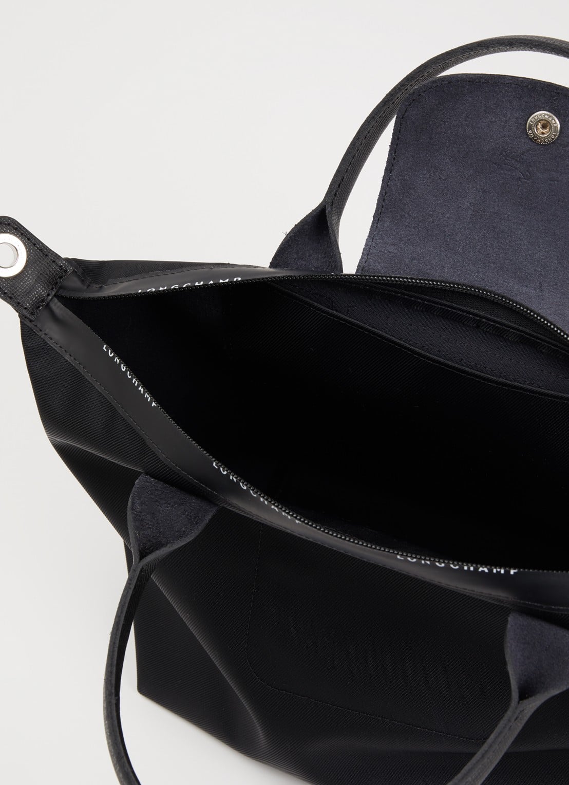 Longchamp Le Pliage Energy handtas S met leren details - detail 5 zwart