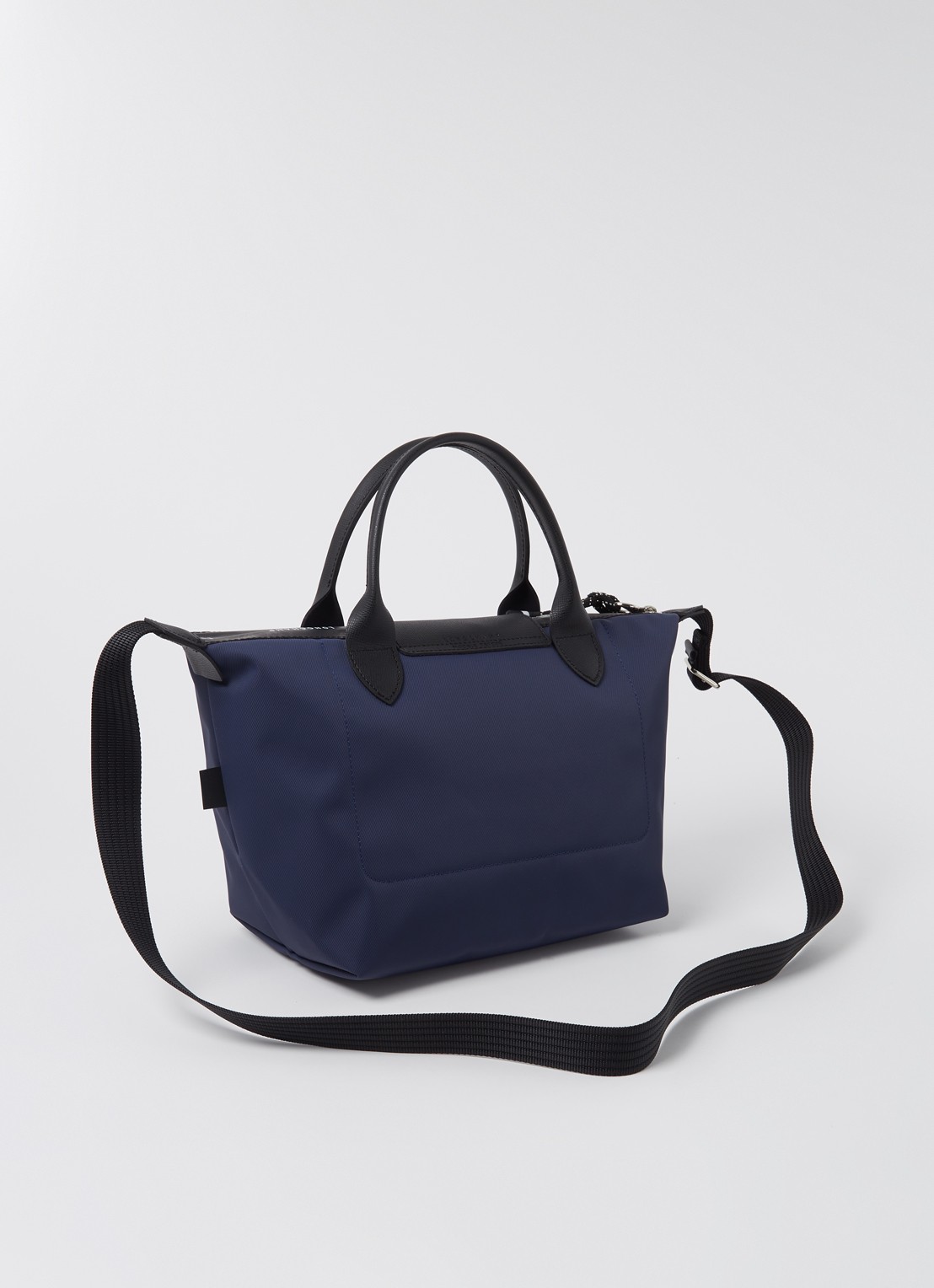 Longchamp Le Pliage Energy handtas S met leren details - achterkant 6 middenblauw