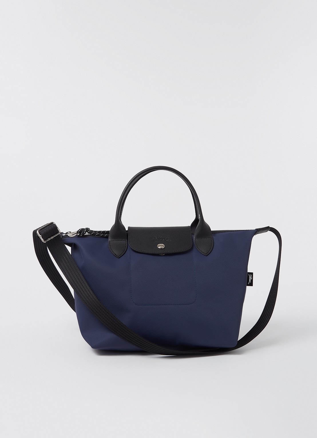 Longchamp Le Pliage Energy handtas S met leren details - voorkant 4 middenblauw