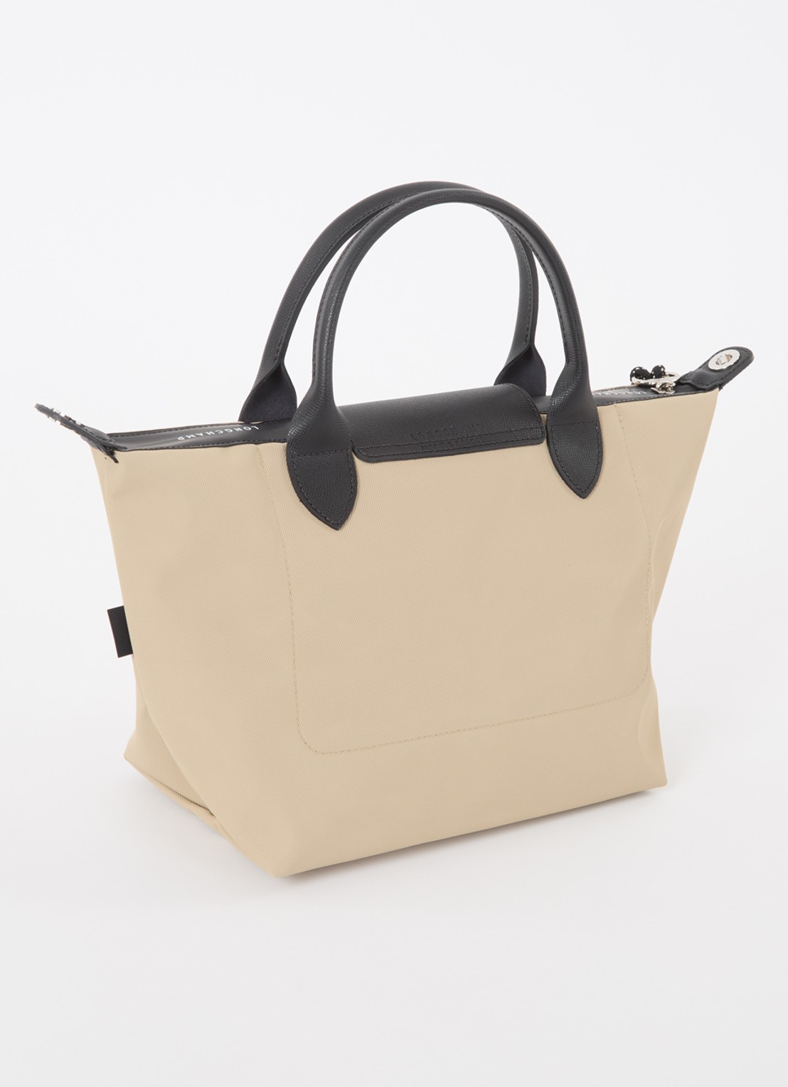 Longchamp Le Pliage Energy handtas S met leren details - achterkant 3 beige
