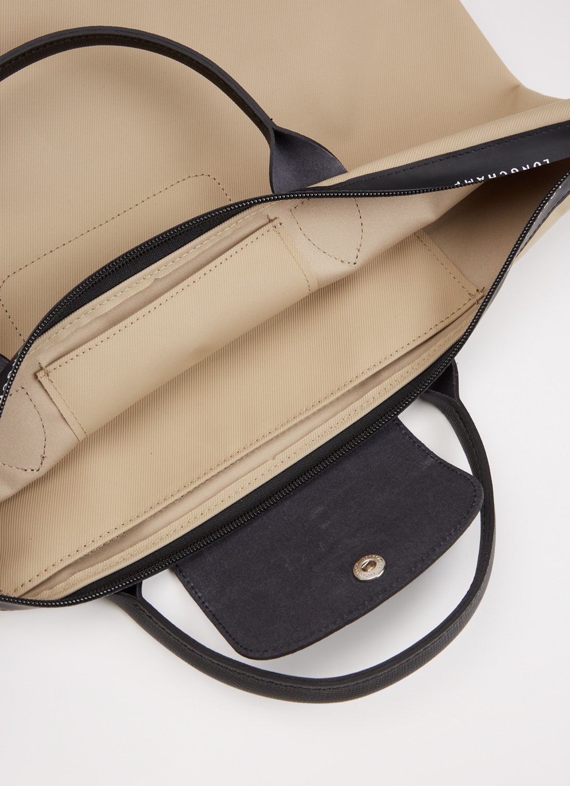 Longchamp Le Pliage Energy handtas S met leren details - detail 5 beige