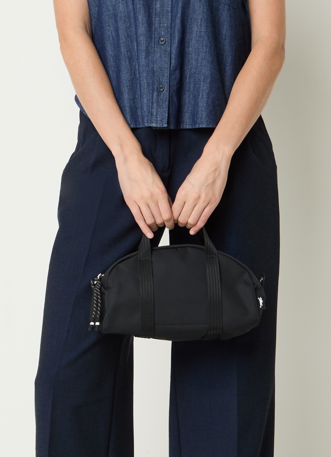 Longchamp Le Pliage Energy handtas XS met afneembare schouderriem - voorkant 3 zwart