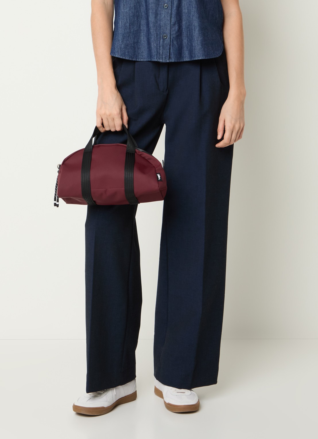 Longchamp Le Pliage Energy handtas XS met afneembare schouderriem - voorkant 2 donkerrood
