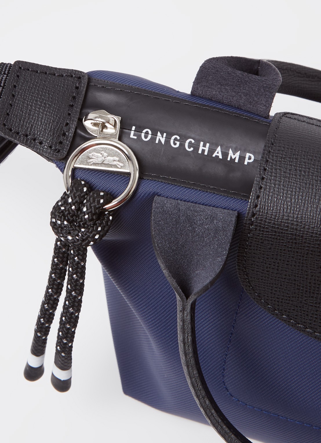 Longchamp Le Pliage Energy handtas XS met leren details - detail 6 blauw