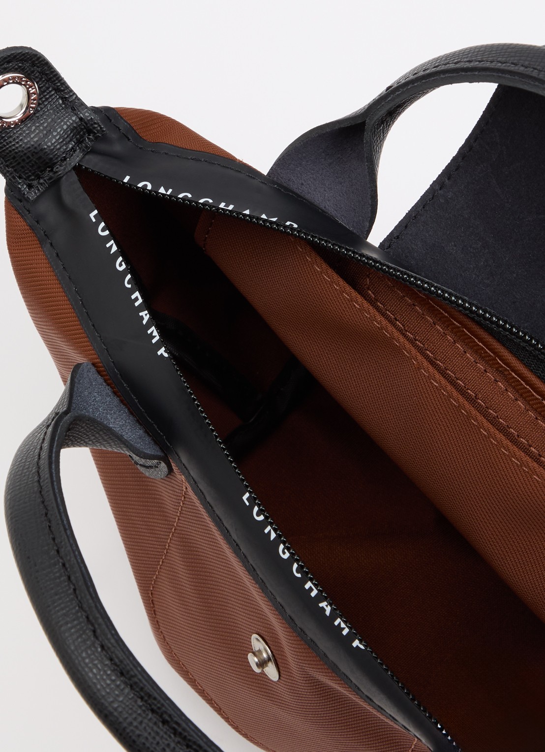 Longchamp Le Pliage Energy handtas XS met leren details - detail 2 bruin