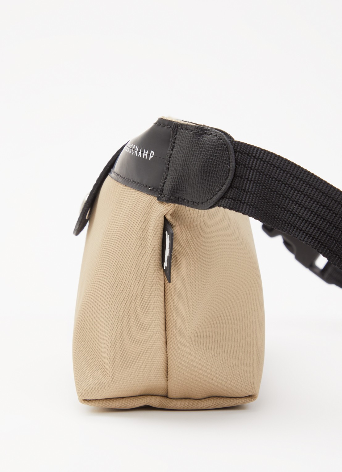 Longchamp Le Pliage Energy heuptas M van canvas met leren details - detail 5 donkerbeige