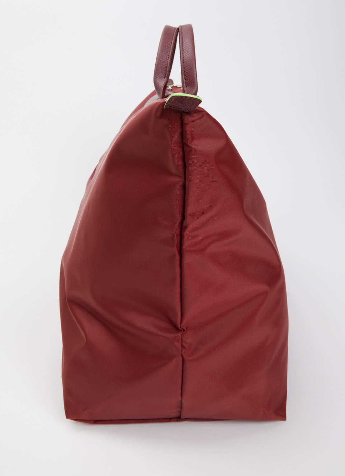Longchamp Le Pliage Green reistas XL met leren details - detail 5 bordeauxrood