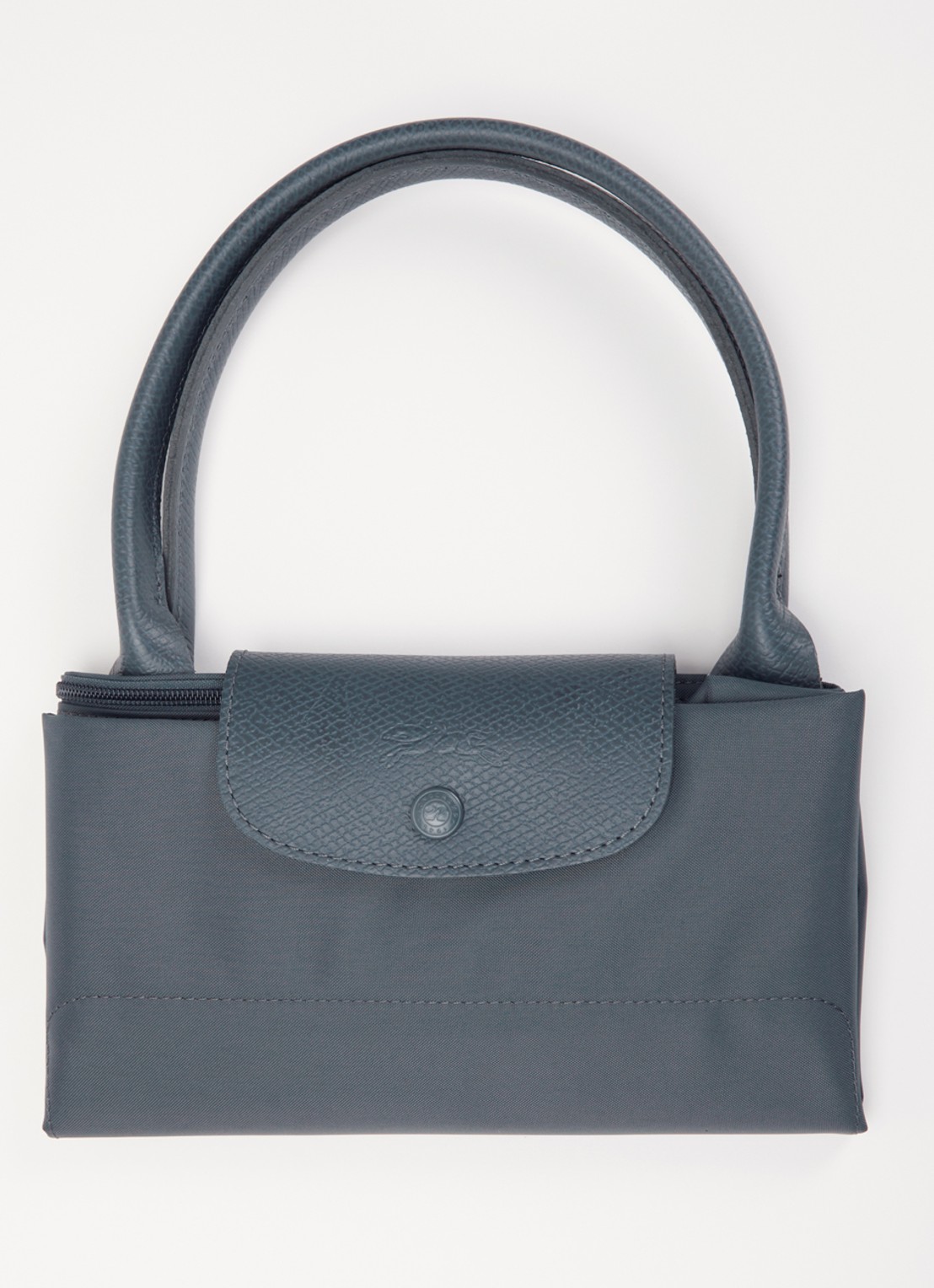 Longchamp Le Pliage One handtas L met leren details - detail 6 antraciet